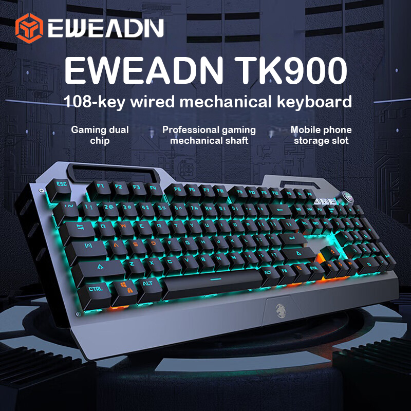 Keyboard Gaming Mac - Механическая клавиатура EWEADN TK900 с USB-C,