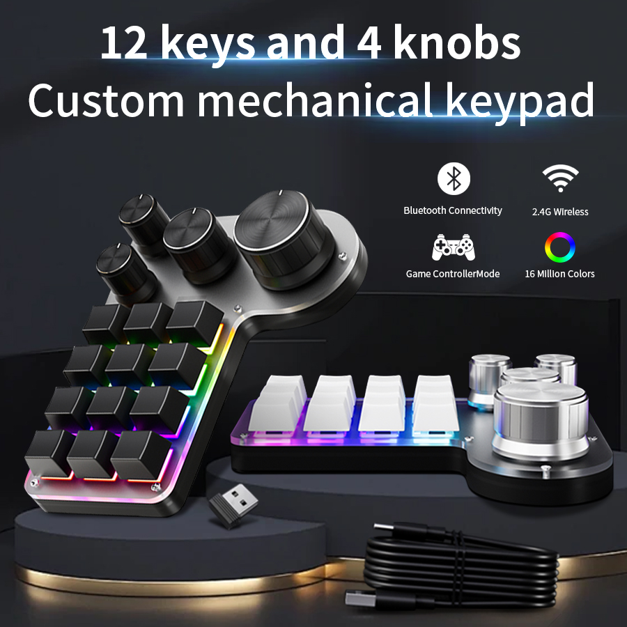Gaming Keyboard Half - 3 режима, 12 клавиш, механическая клавиатура,