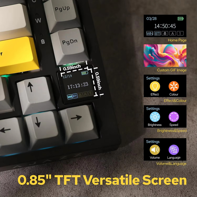 AK820/AK820Pro игровая механич – обзор и цена Gaming Keyboard Wireless