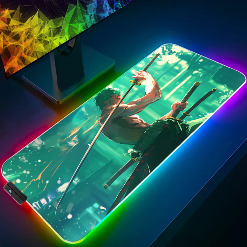 ONE PIECE Zoro коврик для мыши – обзор и цена Gaming Keyboard Easy To Clean