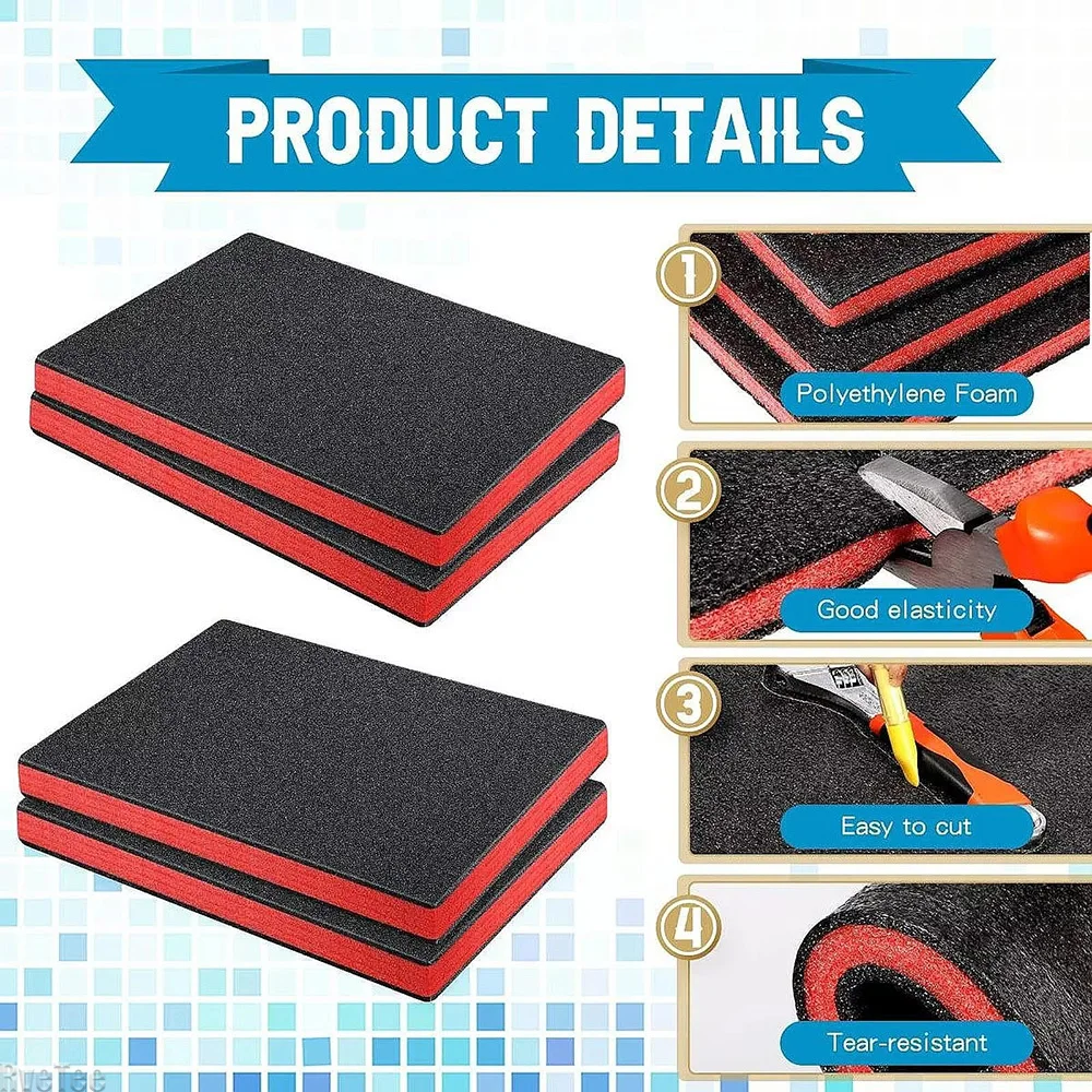 4 шт., ящик для инструментов,  – обзор и цена Polyurethane Foam Sheet
