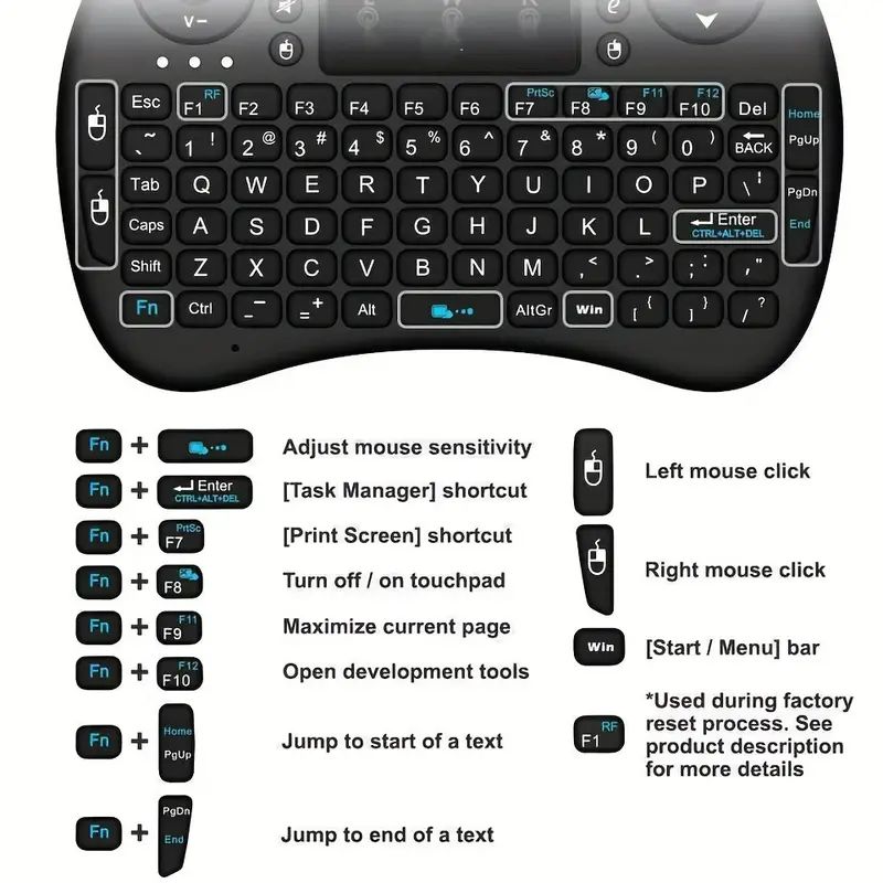 Мини-беспроводная клавиатура 2 – обзор и цена Gaming Keyboard Wireless